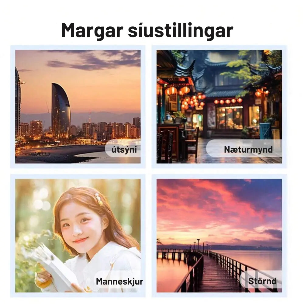 Digital Myndavél - 4K , Sjálfvirkum Fókus og 16x Zoom - Snjall Tæki
