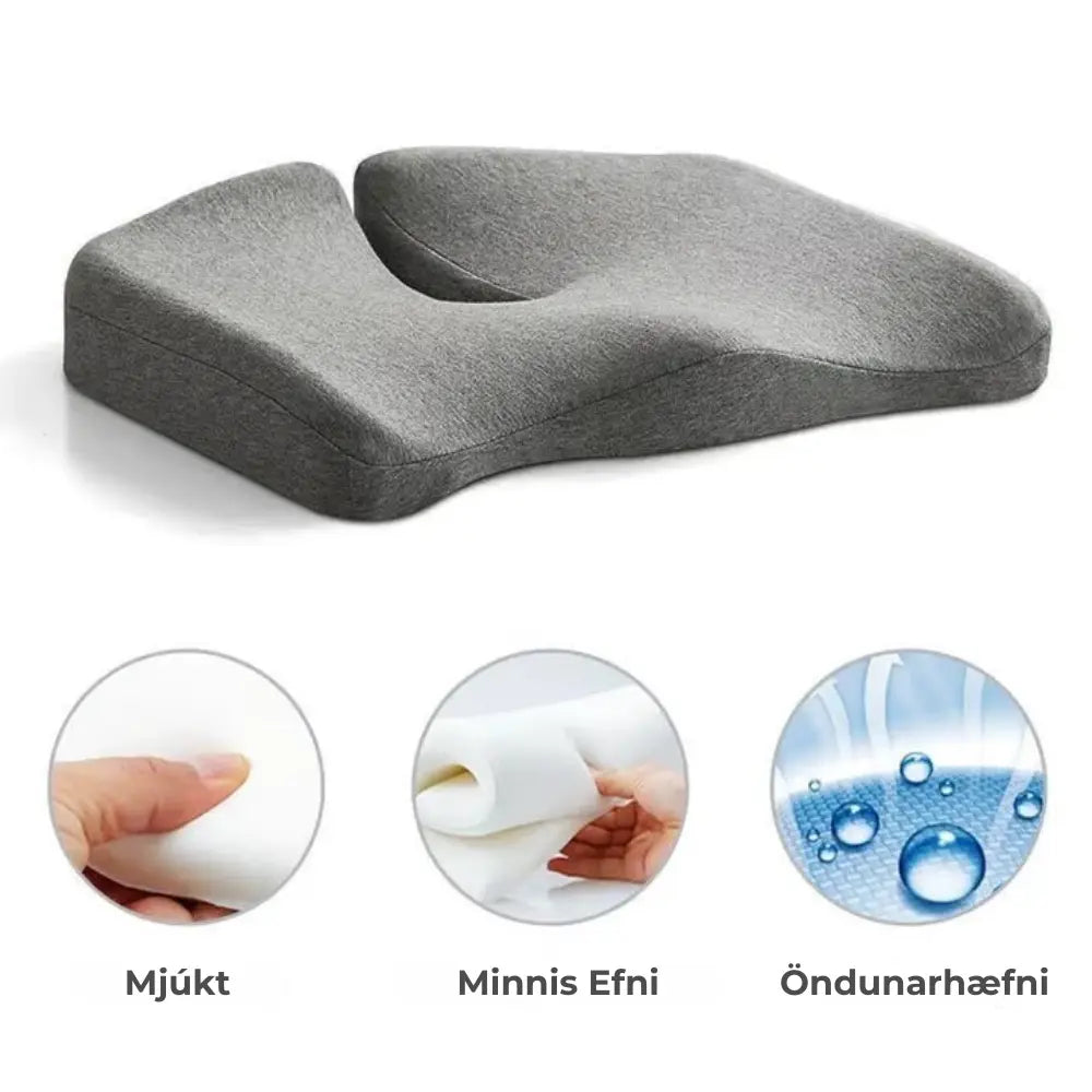 Sætispúði - Fyrir Bak og Mjaðmir - Snjall Tæki