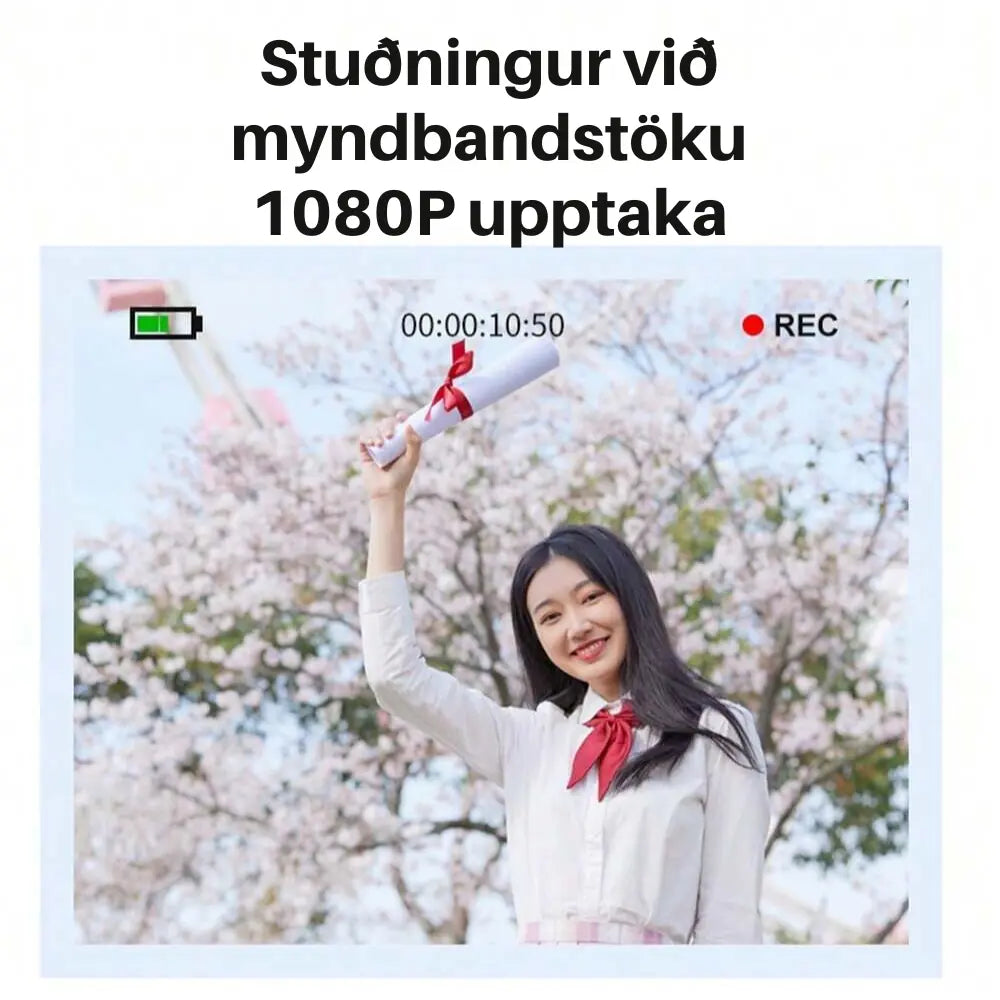 Digital Myndavél - 4K , Sjálfvirkum Fókus og 16x Zoom - Snjall Tæki