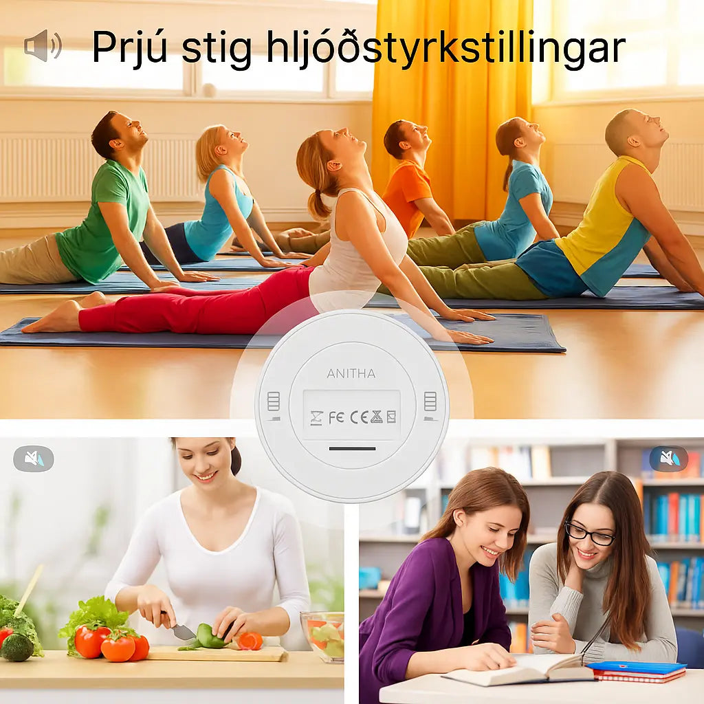 Snjall stafrænn segul-tímamælir með LED skjá – nákvæm niðurtalning fyrir daglega notkun Snjall Tæki