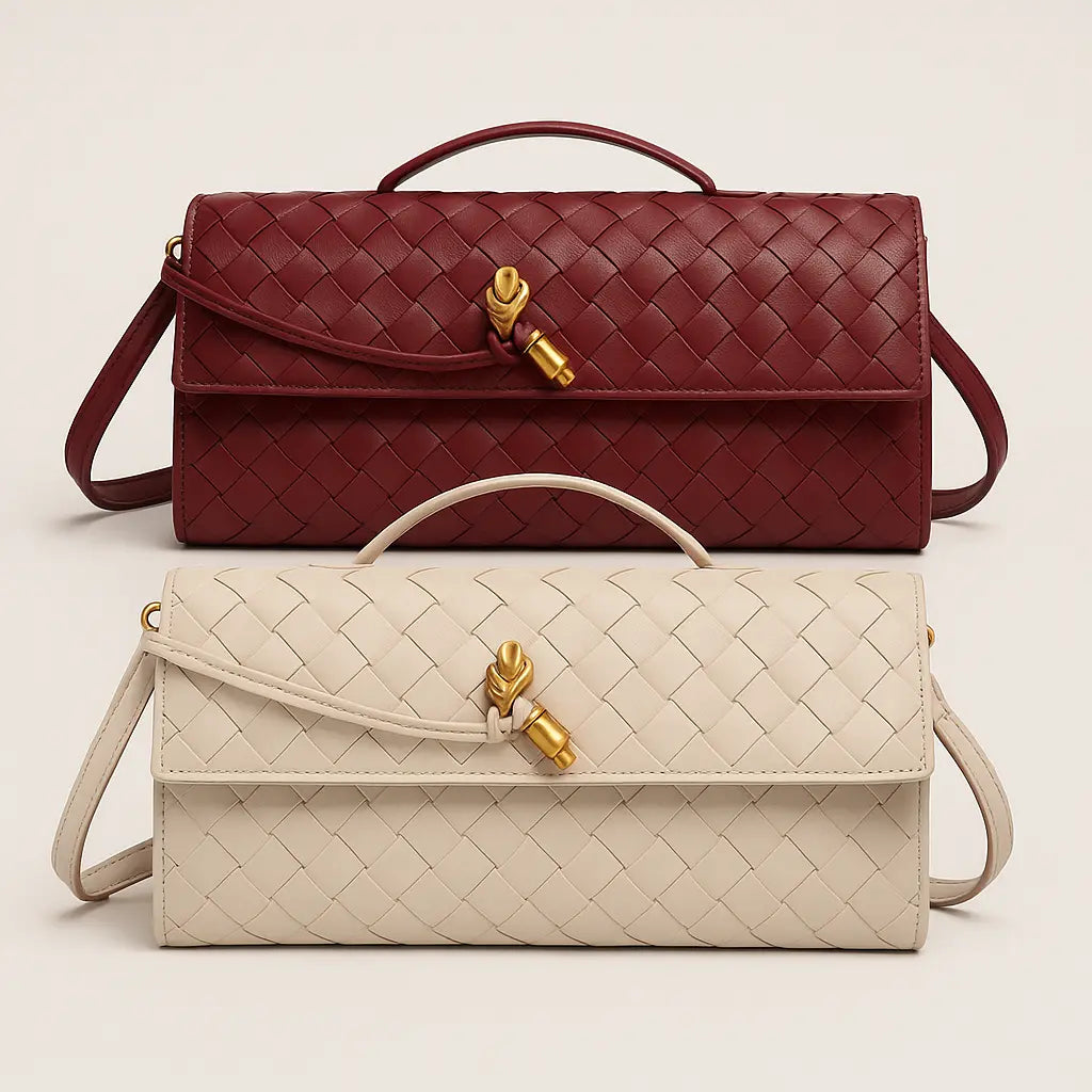 Lítil Vefnaðar Clutch Taska – Stílhrein og Fullkomin fyrir Léttar Útfarir Snjall Tæki