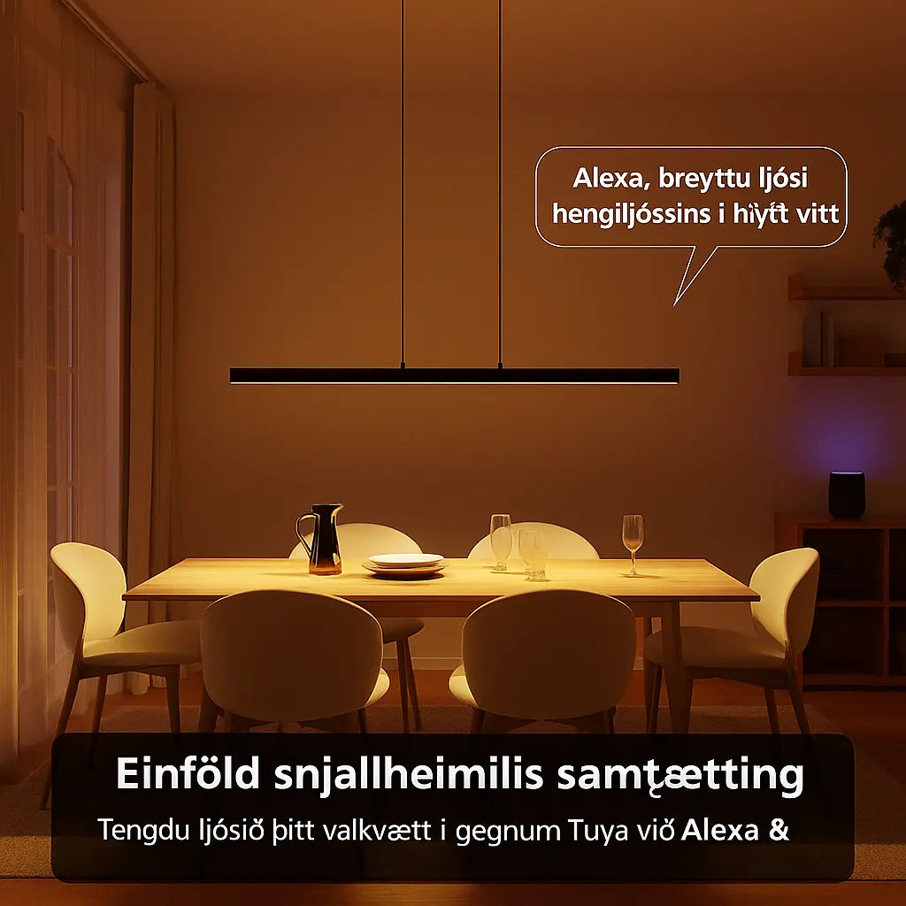 Calimera hönnunar hangandi LED-ljós – dimmanlegt, hæðarstillt & appstýrt Snjall Tæki