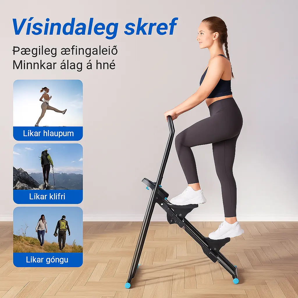Stigbretti fyrir Heimæfingar – Eykur Þol, Brennir Fitunni og Styrkir Neðri Hluta Líkamans Snjall Tæki