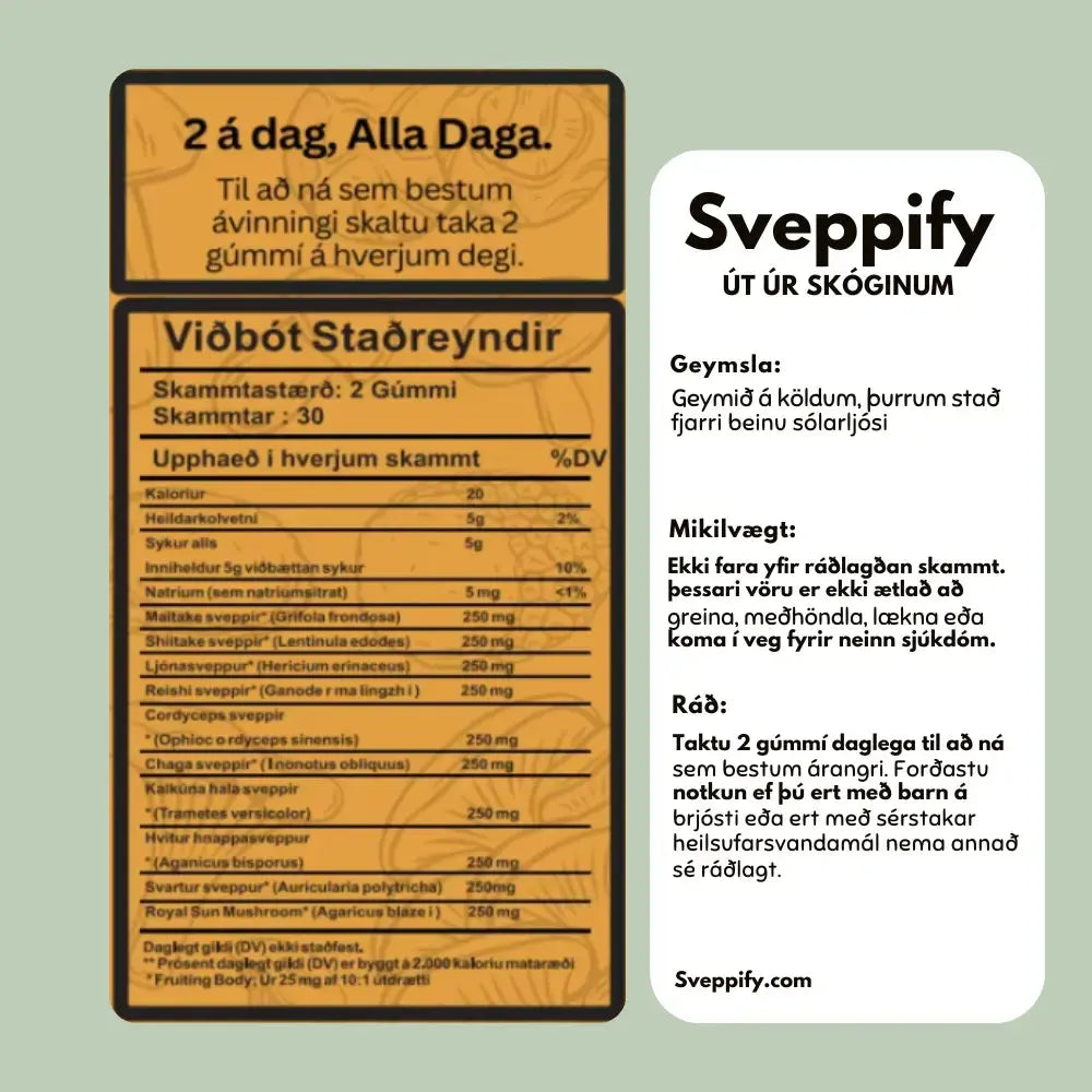 Sveppify Snjall Tæki