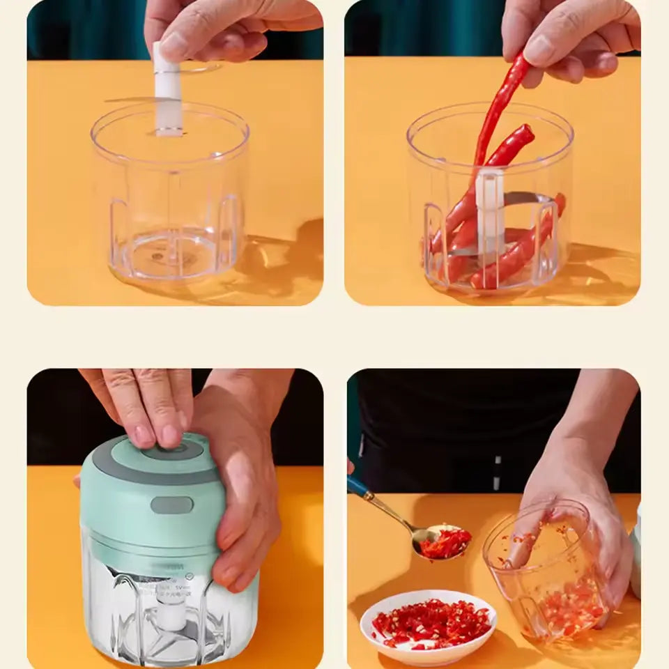 Mini Automatic Veggie Chopper Snjall Tæki