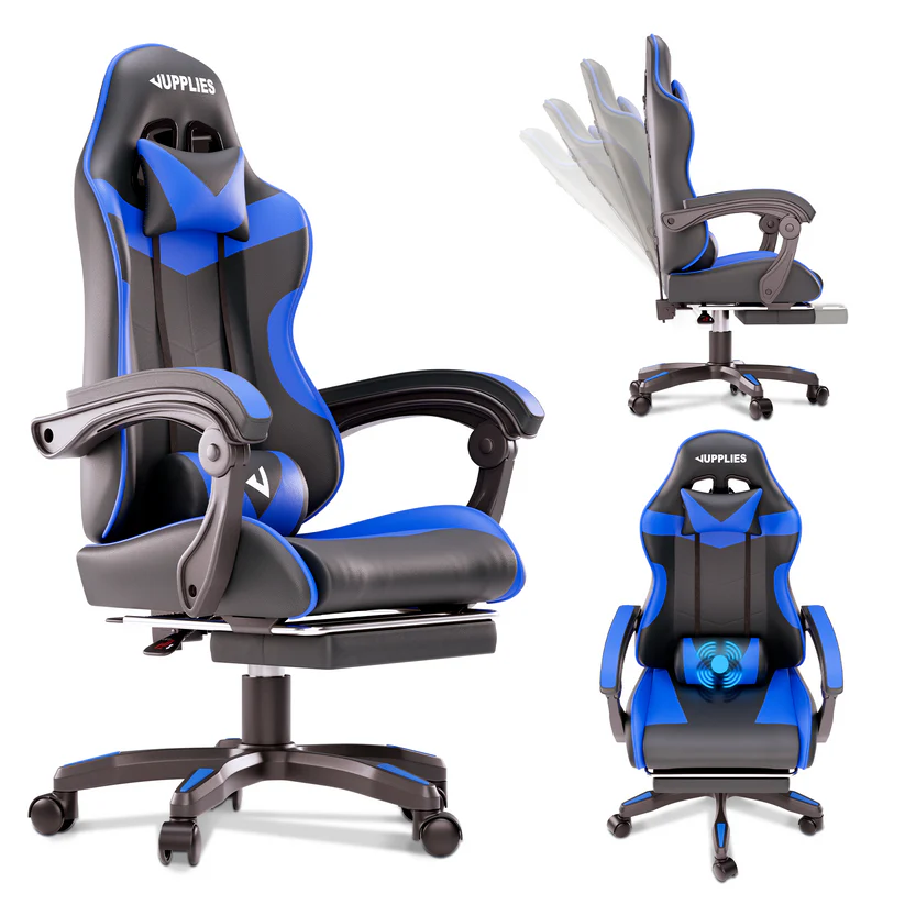 Ergónómískur Gaming Stóll með Armpúðum – Stillanlegur og Mjög Þægilegur fyrir Löng Setu ( forsala 5-15 virkir dagar )