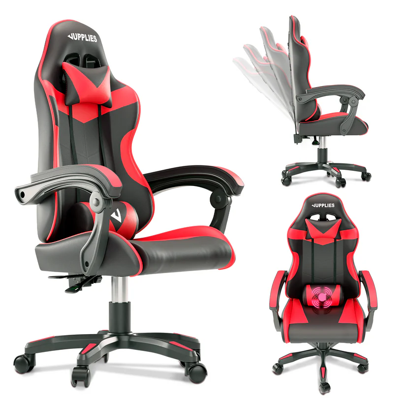 Ergónómískur Gaming Stóll með Armpúðum – Stillanlegur og Mjög Þægilegur fyrir Löng Setu ( forsala 5-15 virkir dagar )