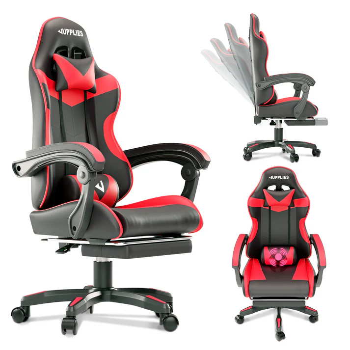 Ergónómískur Gaming Stóll með Armpúðum – Stillanlegur og Mjög Þægilegur fyrir Löng Setu ( forsala 5-15 virkir dagar )