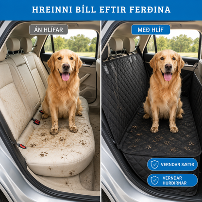 Vatnsheld Bílsætis Hlíf fyrir Hunda