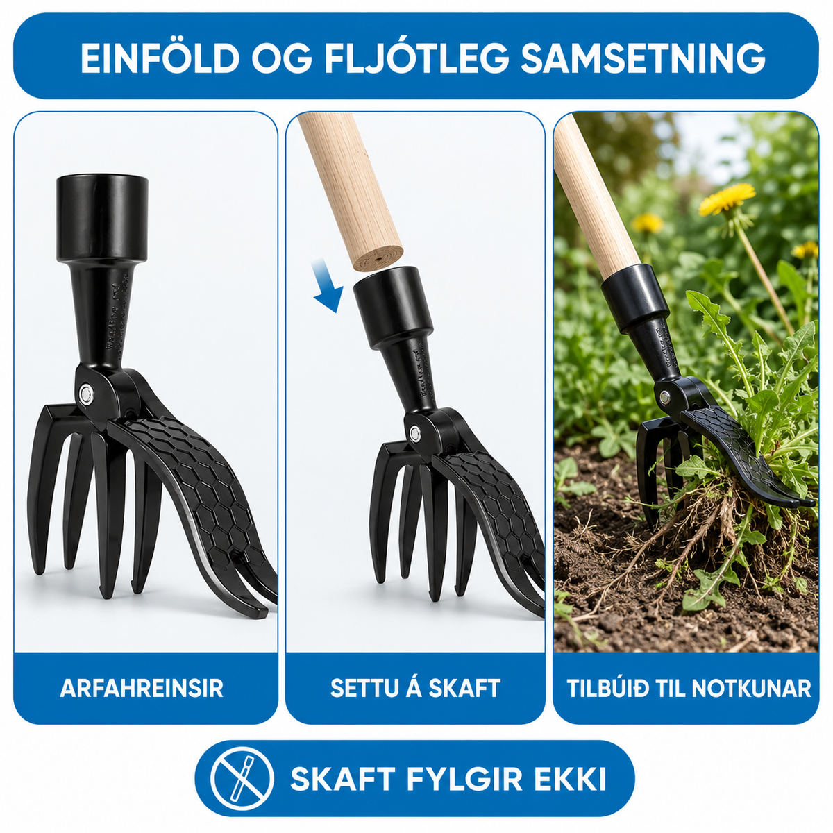 Arfahreinsir - Fjarlægir Illgresi ( Án SKAFT )
