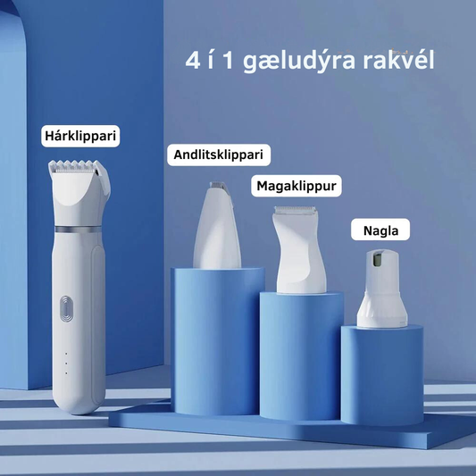 4 í 1 Gæludýra Rakvél