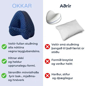 Verkja Púði - Léttir mjaðmaverki og setaugabólgu - Snjall Tæki