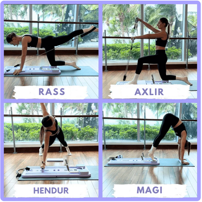 Færanlegt Pilates Reformer Tæki – Fyrir Heimæfingar, Líkamsmótun og Daglega Notkun (Forsala )