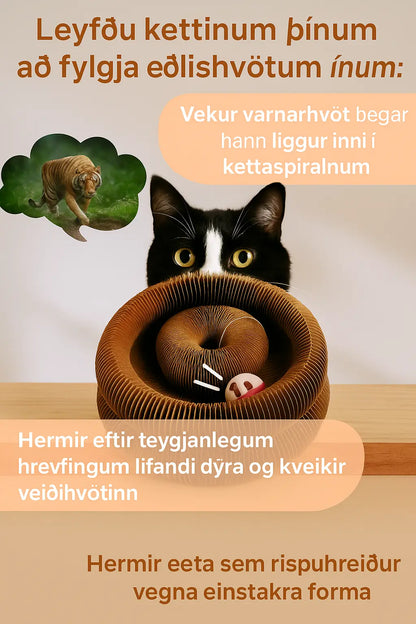 Endingargott Fjölvirkt Kattarleikfang – Hreiður, Klórpallur og Hreyfistimulant Fyrir Daglega Notkun Snjall Tæki