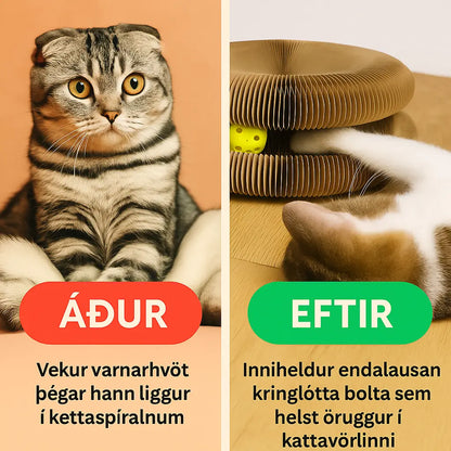 Endingargott Fjölvirkt Kattarleikfang – Hreiður, Klórpallur og Hreyfistimulant Fyrir Daglega Notkun Snjall Tæki