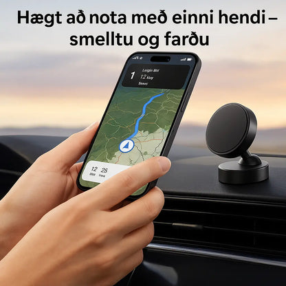 Sterkur Segulsímahaldari í Bíl – Fullkomið Grip Fyrir Snjallsíma Snjall Tæki