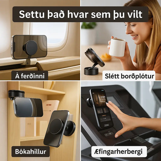 Sterkur Segulsímahaldari í Bíl – Fullkomið Grip Fyrir Snjallsíma Snjall Tæki