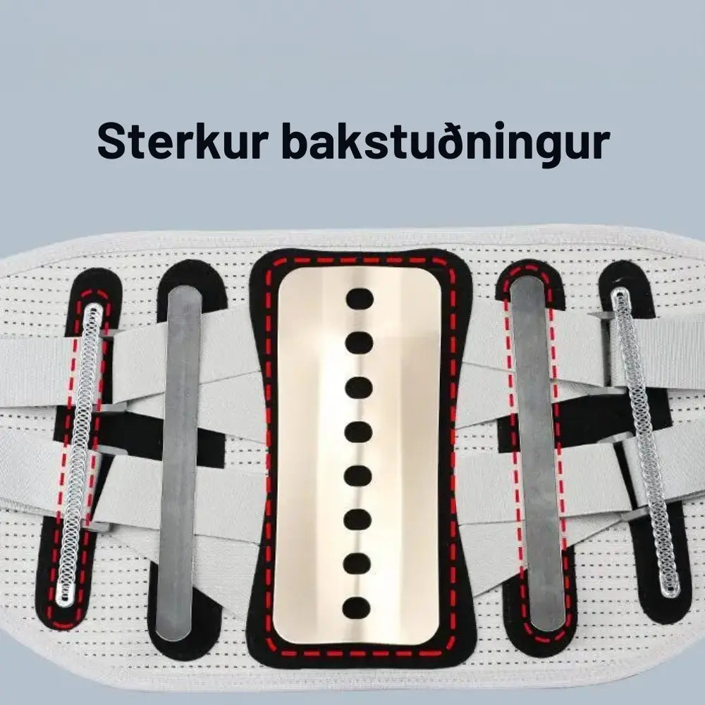 Mittis Stuðningur - Fyrir bak og mittisvöðva - Snjall Tæki