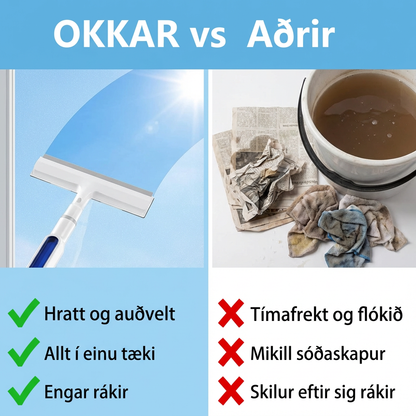 Gluggahreinsa Með Úða ( stækkanlegt í 145 cm )