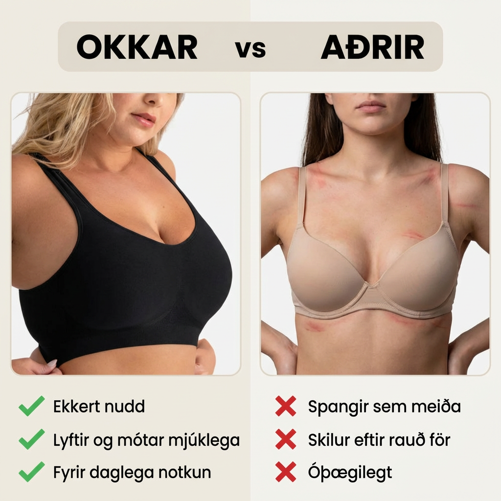 Mótunar Brjóstahaldari - Fyrir Daglega Notkun og Langtíma Þægindi