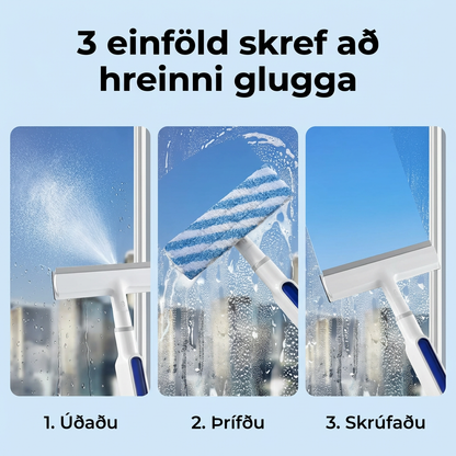 Gluggahreinsa Með Úða ( stækkanlegt í 145 cm )