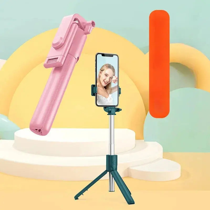 Síma Tripod - Með Ljósi og Takka - Snjall Tæki