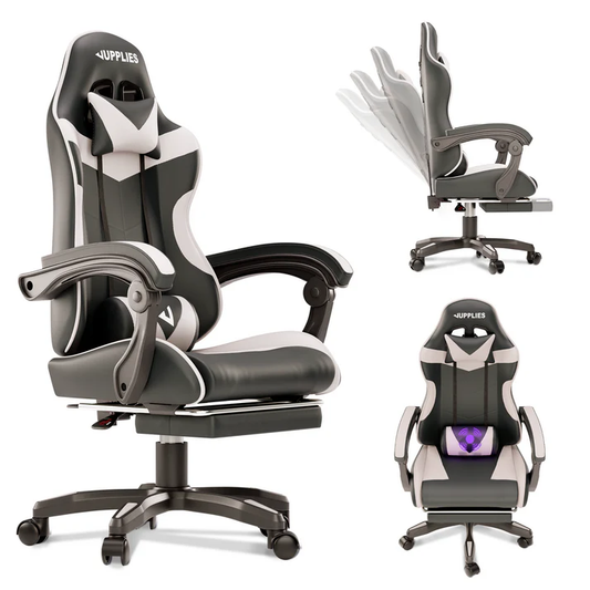 Ergónómískur Gaming Stóll með Armpúðum – Stillanlegur og Mjög Þægilegur fyrir Löng Setu  ( forsala 5-15 virkir dagar )